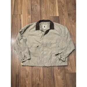 Vintage Northwest Territory Jacket ~ Men’s XL ~ Tan ~ Full Zip Collared SEE PICS